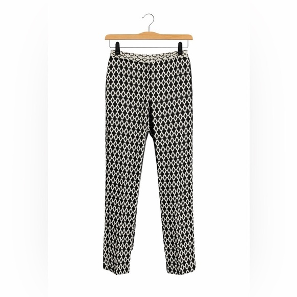 Worthington Pants - Worthington Size 4 Black & White Textured Pull-On Pants – Tapered Ankle